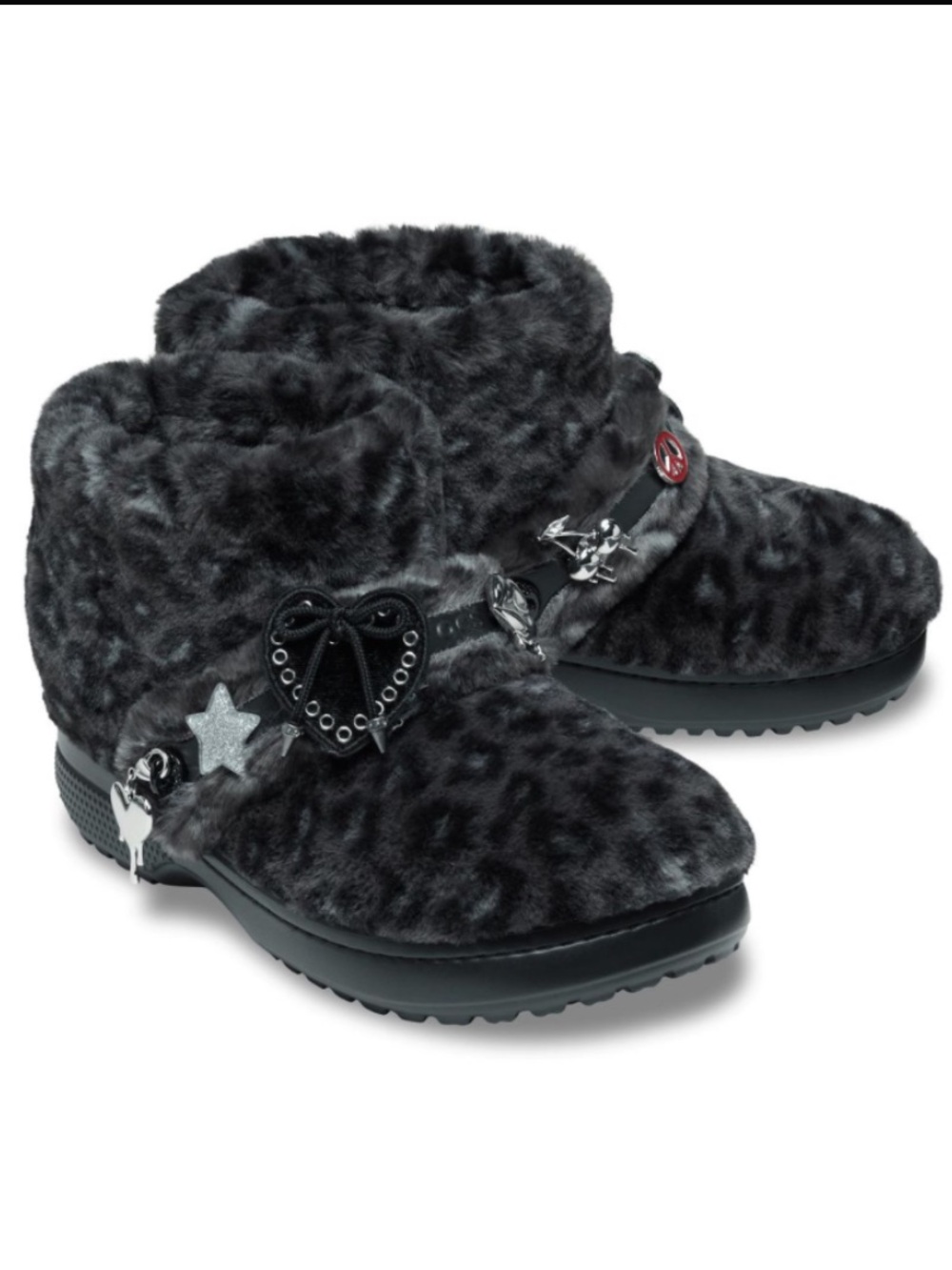 Crocs Classic Unfurgettable Boot Black Leopard